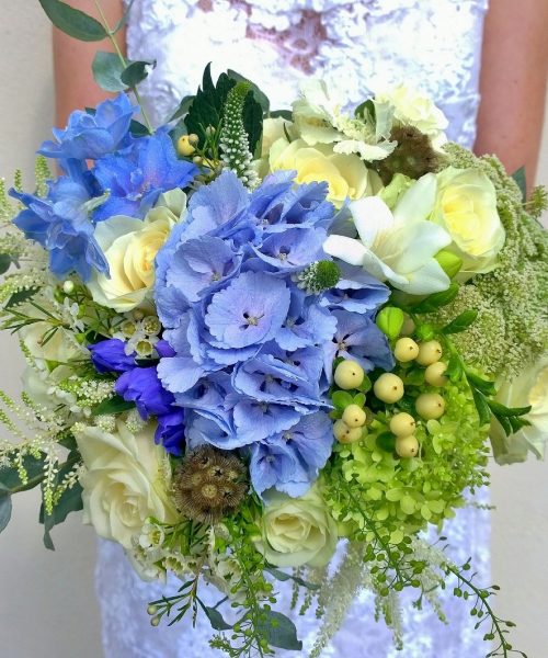 Bridal-Bouquet-Classic-Powder-Blue-Green-Cream-Larkspur-Floral-Design-Cambridge-UK