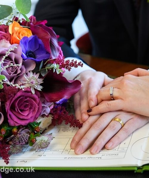 Bridal-bouquet-registry-table-flowers-Larkspur-Floral-Design-Florist-Cambridge-UK