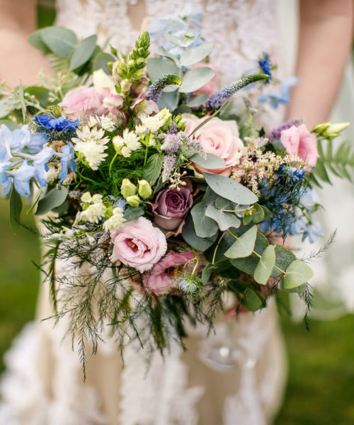 Rustic Bouquet Old Hall Ely Larkspur Floral Design Cambridge Uk