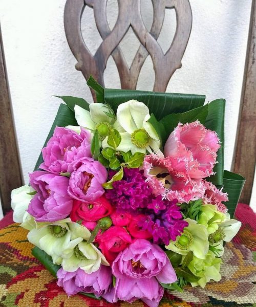 Spring modern bouquet brights