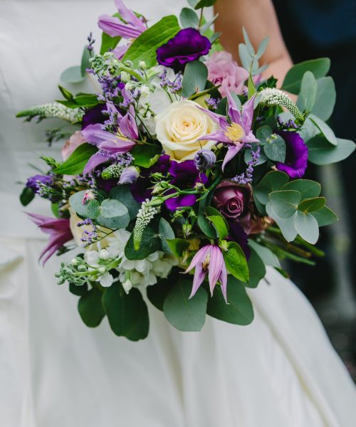 natural handtied purple cream lilac